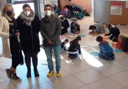 La assessora all'Istruzione Lucia Rosso con gli insegnanti ospiti ieri a Busca